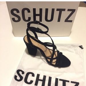 Schütz Nobuck Heel Double Ankle Strap